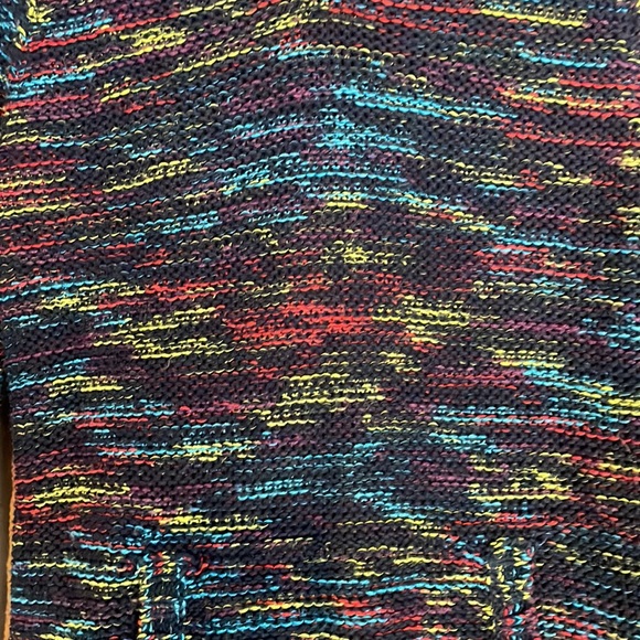 Eddie Bauer Multi-color Knit Sweater w/ Hood & Pockets Size XS - Picture 2 of 7